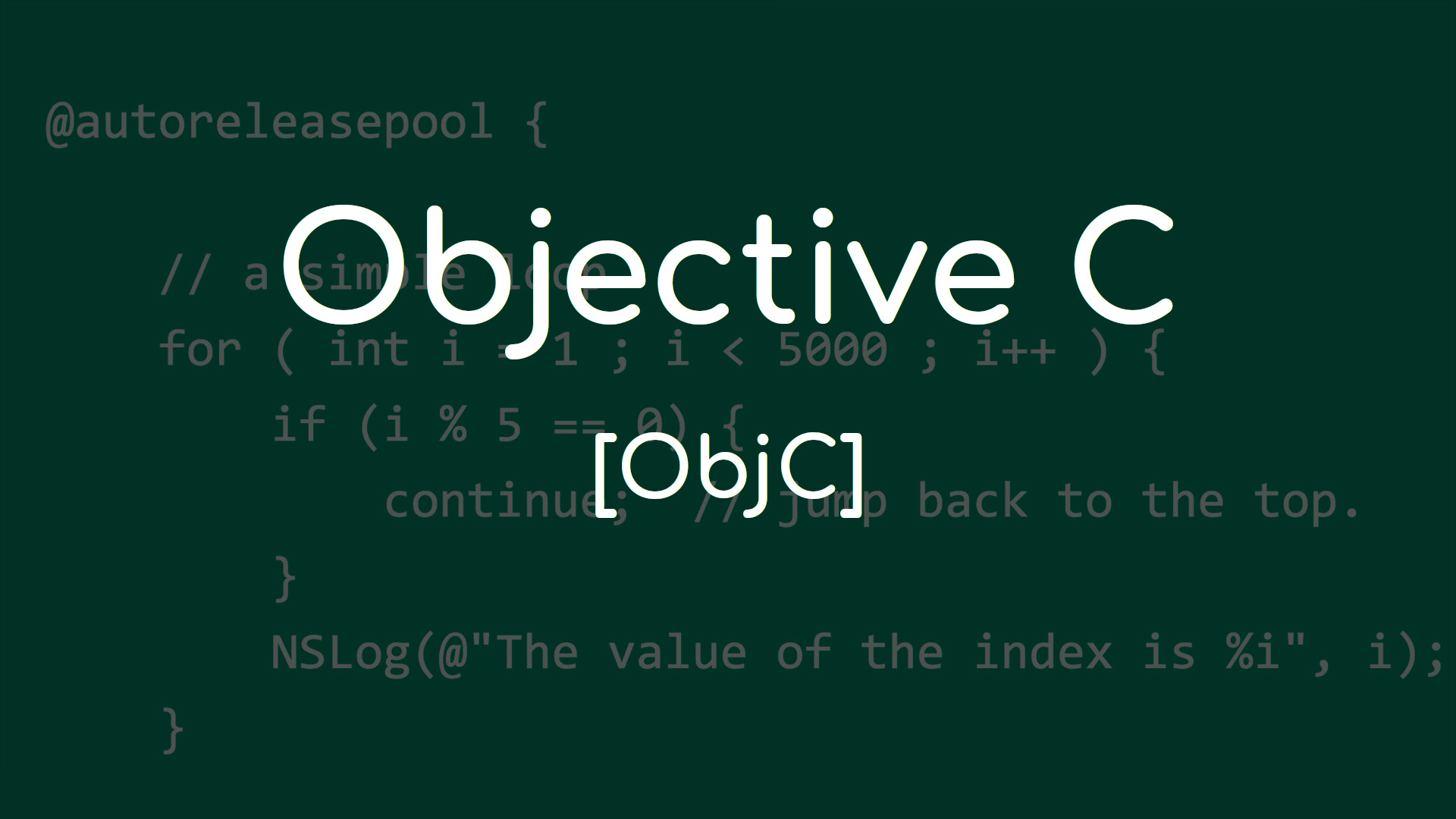  Objective C